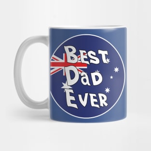 Best Dad Ever Australia Flag Mug